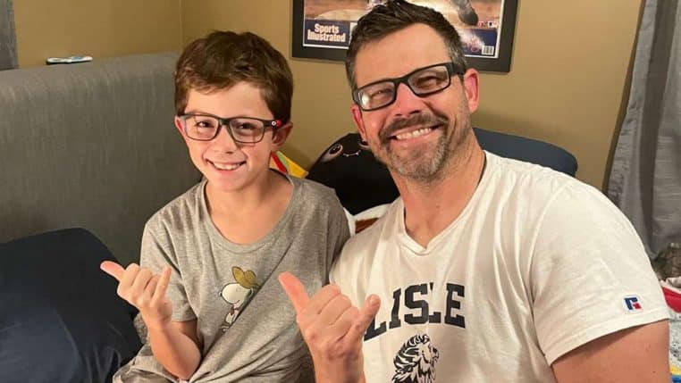 Nick Mondek et son fils @archive