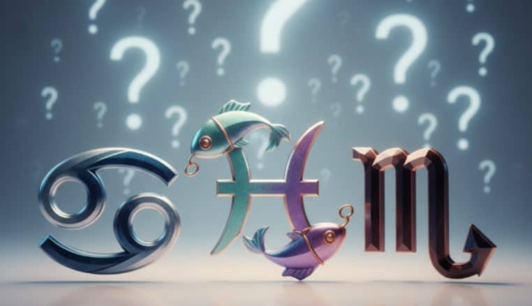 Cancer, poisson et scorpion signes astrologiques