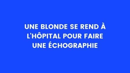 blague blonde enceinte