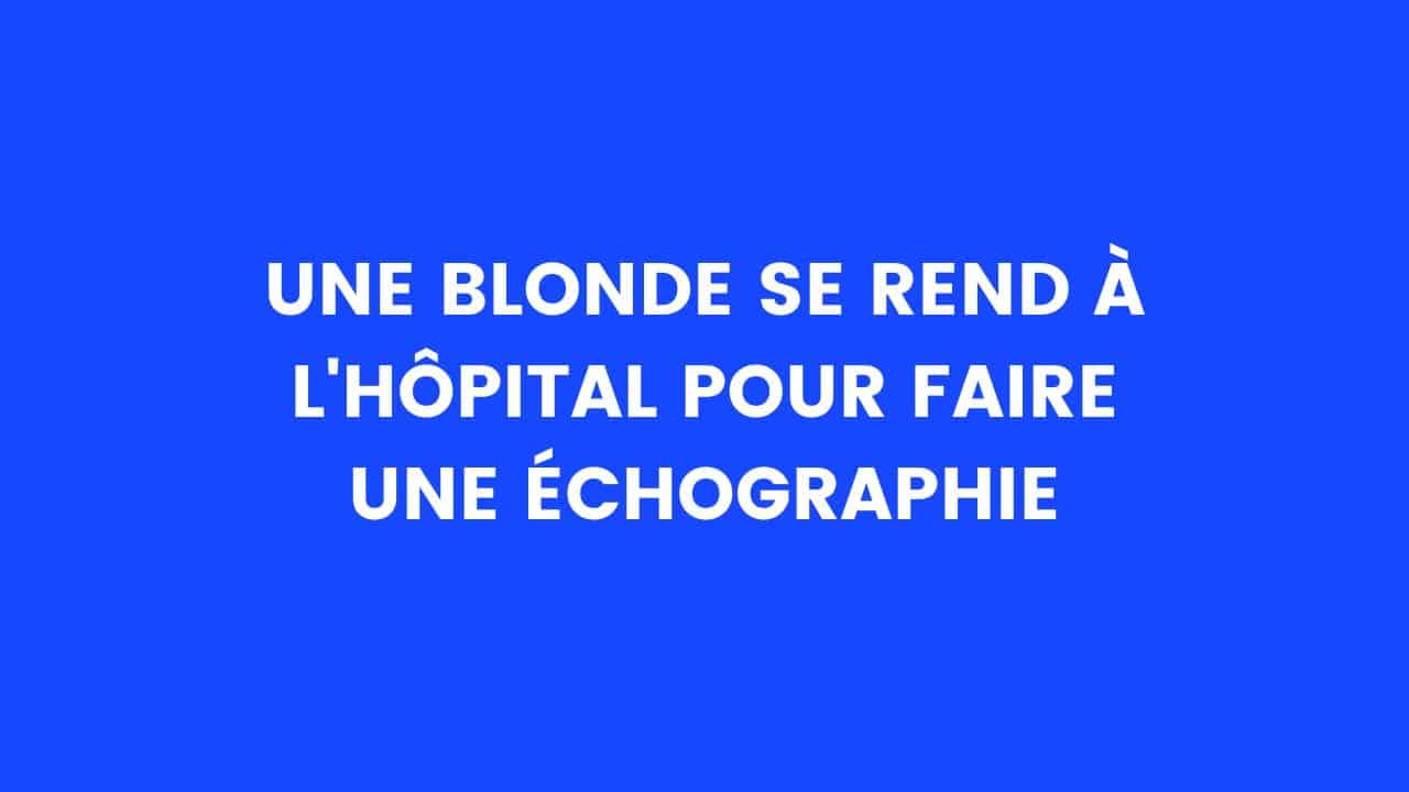 blague blonde enceinte