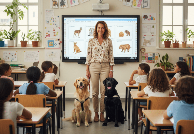 Chiens dans les établissements scolaires