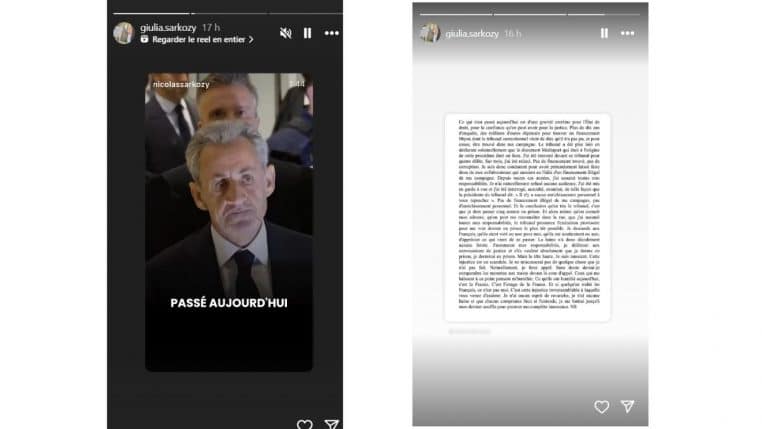 giulia sarkozy story @instagram