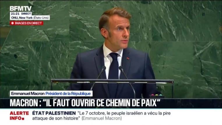 macron etat palestinien @bfmtv
