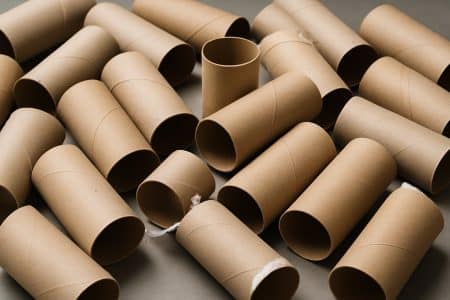 Rouleaux de papier toilette vides