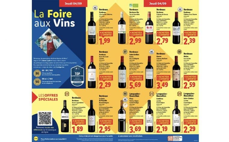 vins Lidl informations