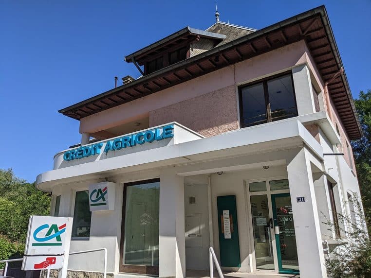Agence bancaire de proximité en France.