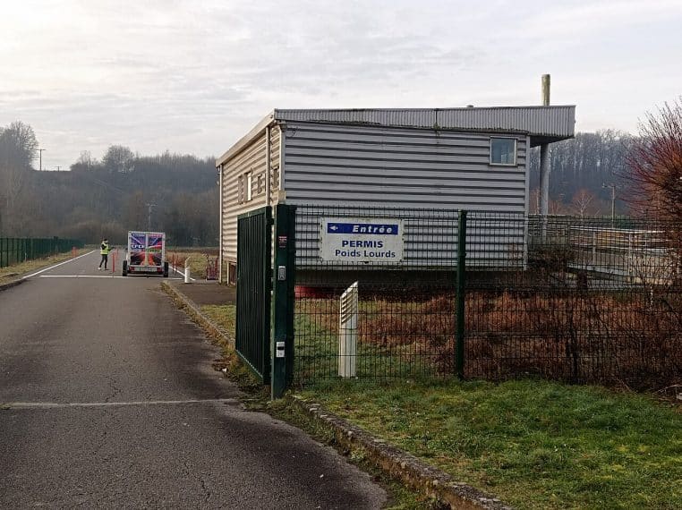 Entrée du centre d’examen du permis de conduire d’Arbouans.