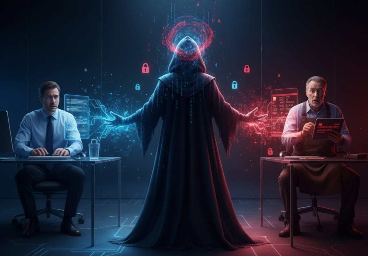 Arnaque l'homme du milieu