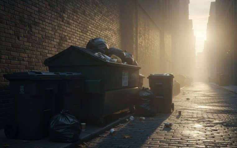 Eboueurs benne à ordure