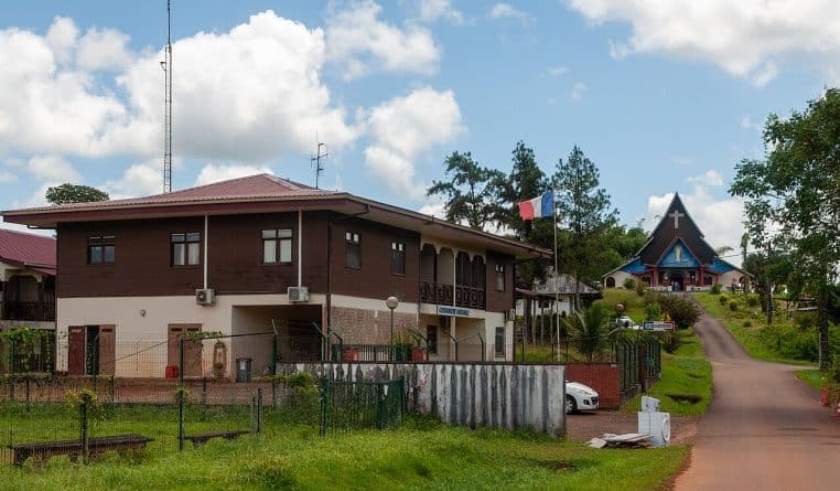 Bâtiment de gendarmerie en Guyane française.