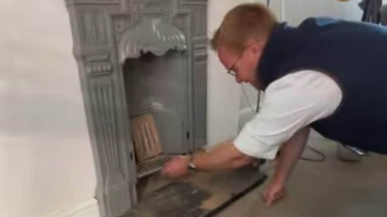 Pigeon coincé dans une cheminée