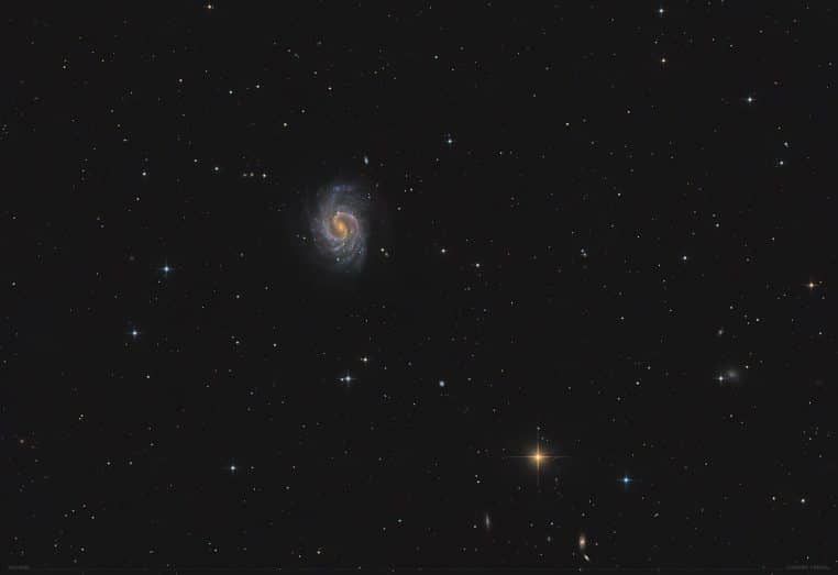 Détails des bras spiraux de NGC 4535.
