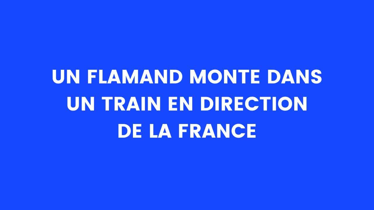 blague flamand train