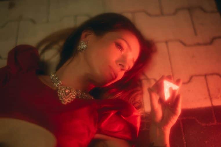 woman lying on flooring