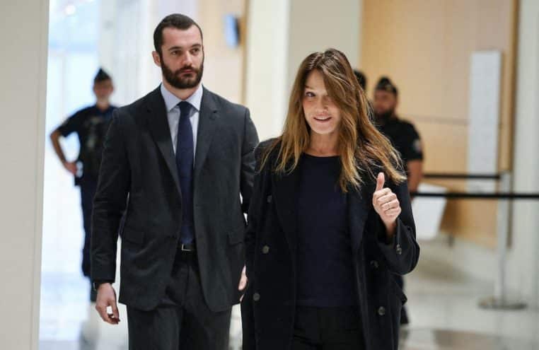 carla bruni envoi message apres condamnation