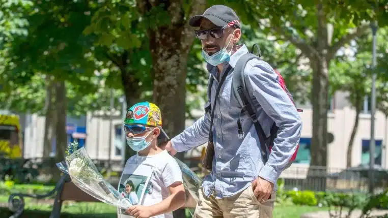 cedric jubillar et son fils @afp