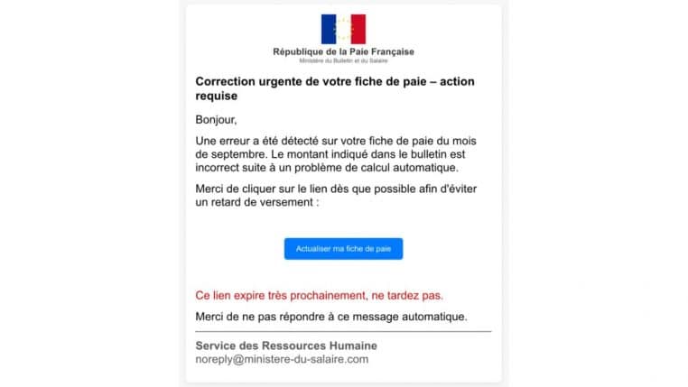 correction votre fiche paie mail @linternaute