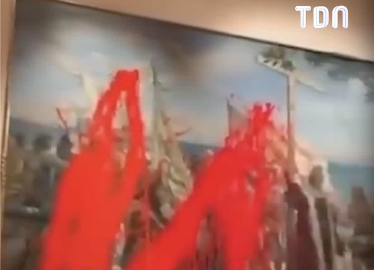 Tableau de Colomb vandalisé à Madrid