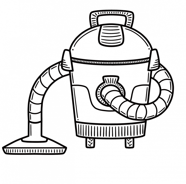 Passage d’aspirateur dans un salon moderne