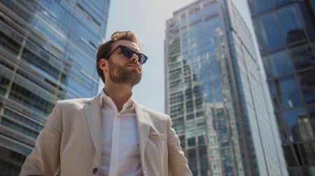 ai generated, man, businessman, city, urban, executive, rich, fashion, outdoors, ambitious, wealthy, entrepreneur, handsome, portrait