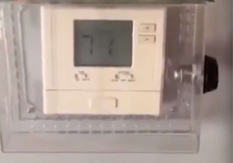 Airbnb thermostat bloqué