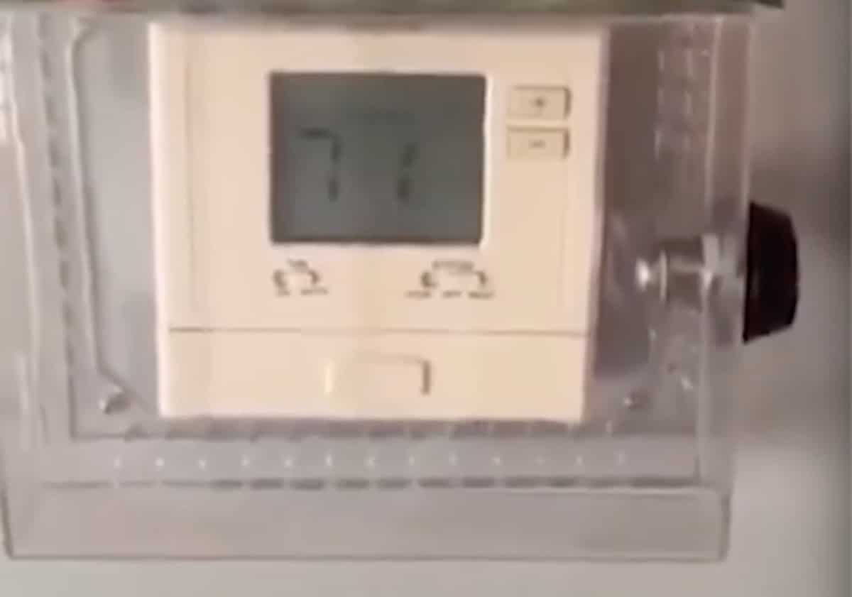 Airbnb thermostat bloqué