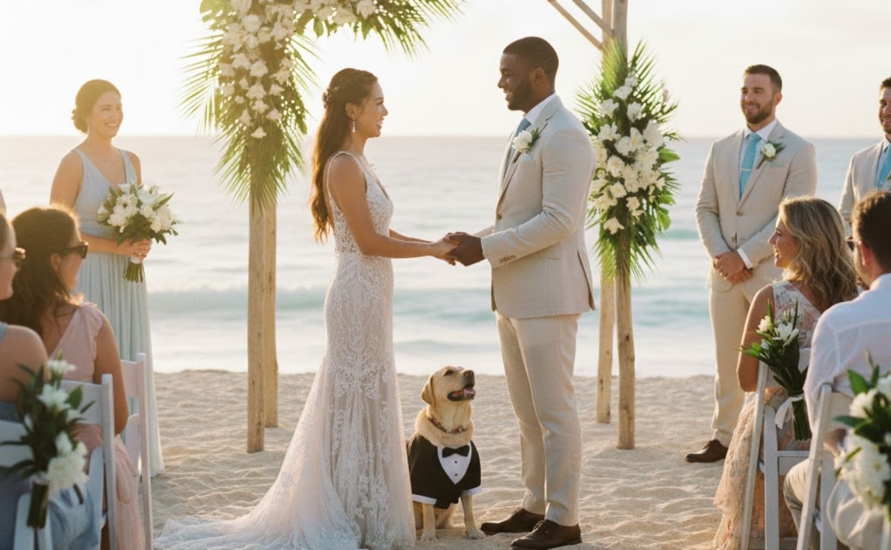 Chien témoin de mariage