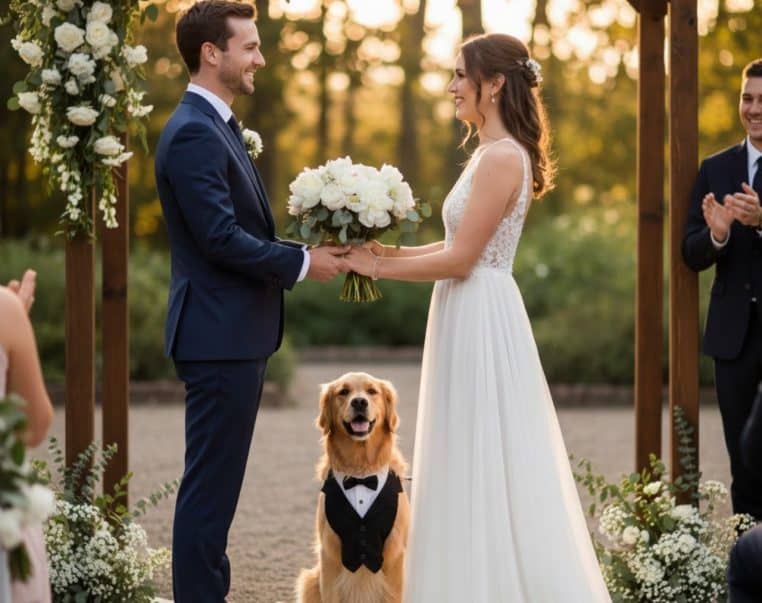 Chien témoin de mariage