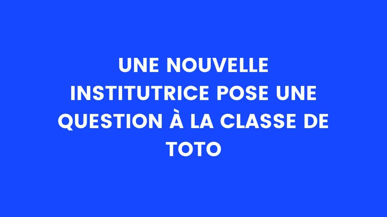 blague toto prof