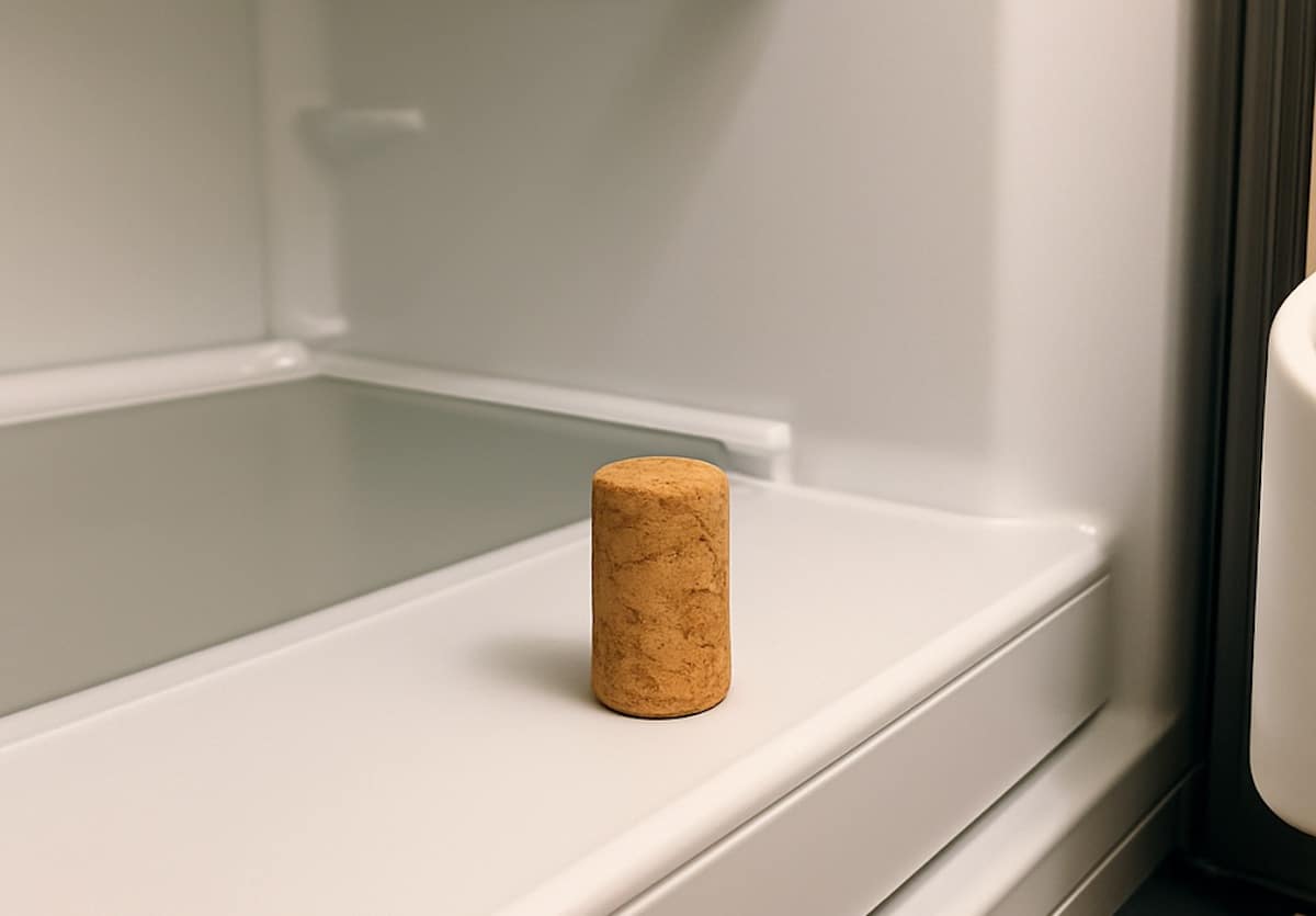 Bouchon de liège au réfrigerateur
