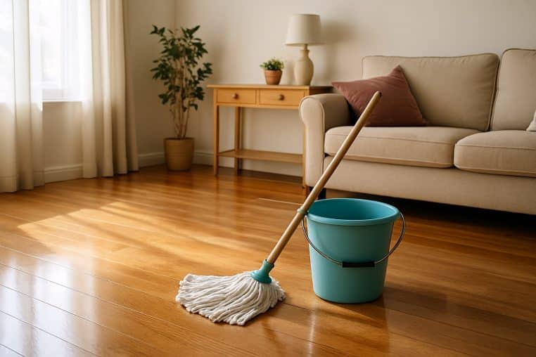 Maison et sol propres