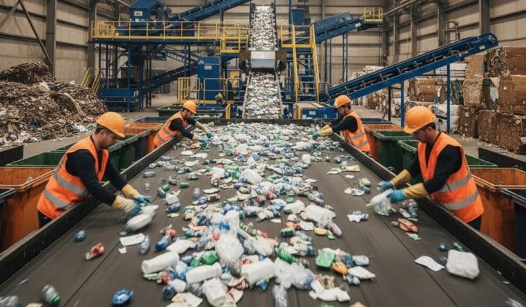 Centre de tri des déchets