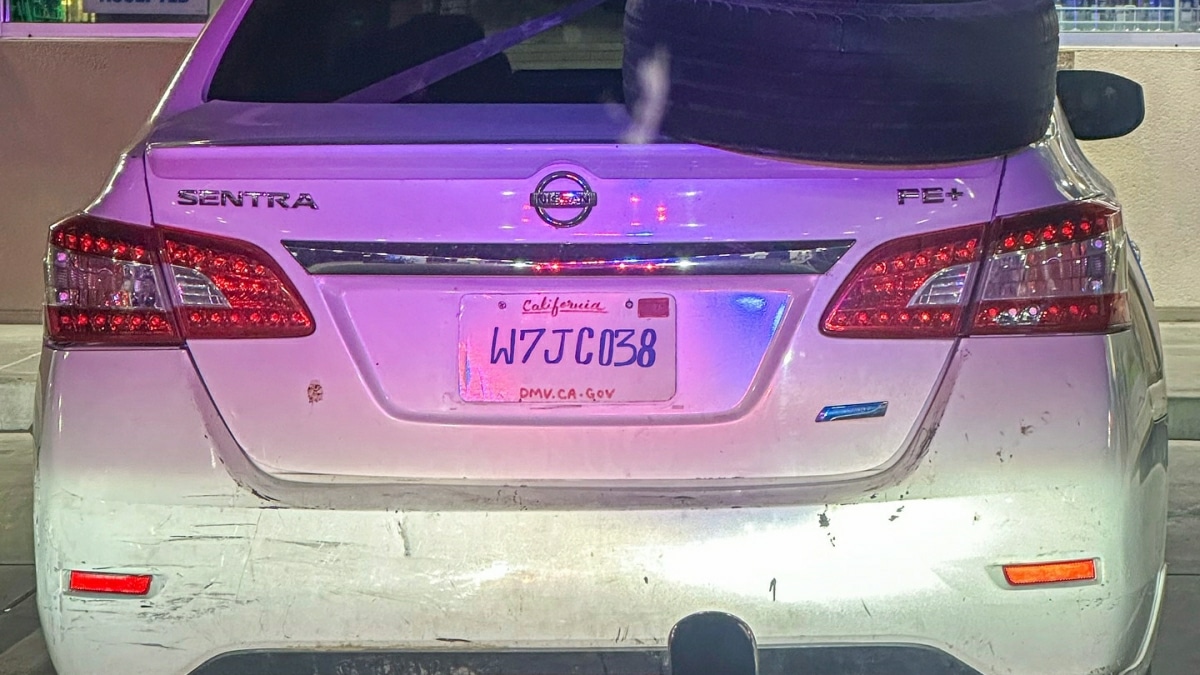 Conductrice Plaque Immatriculation