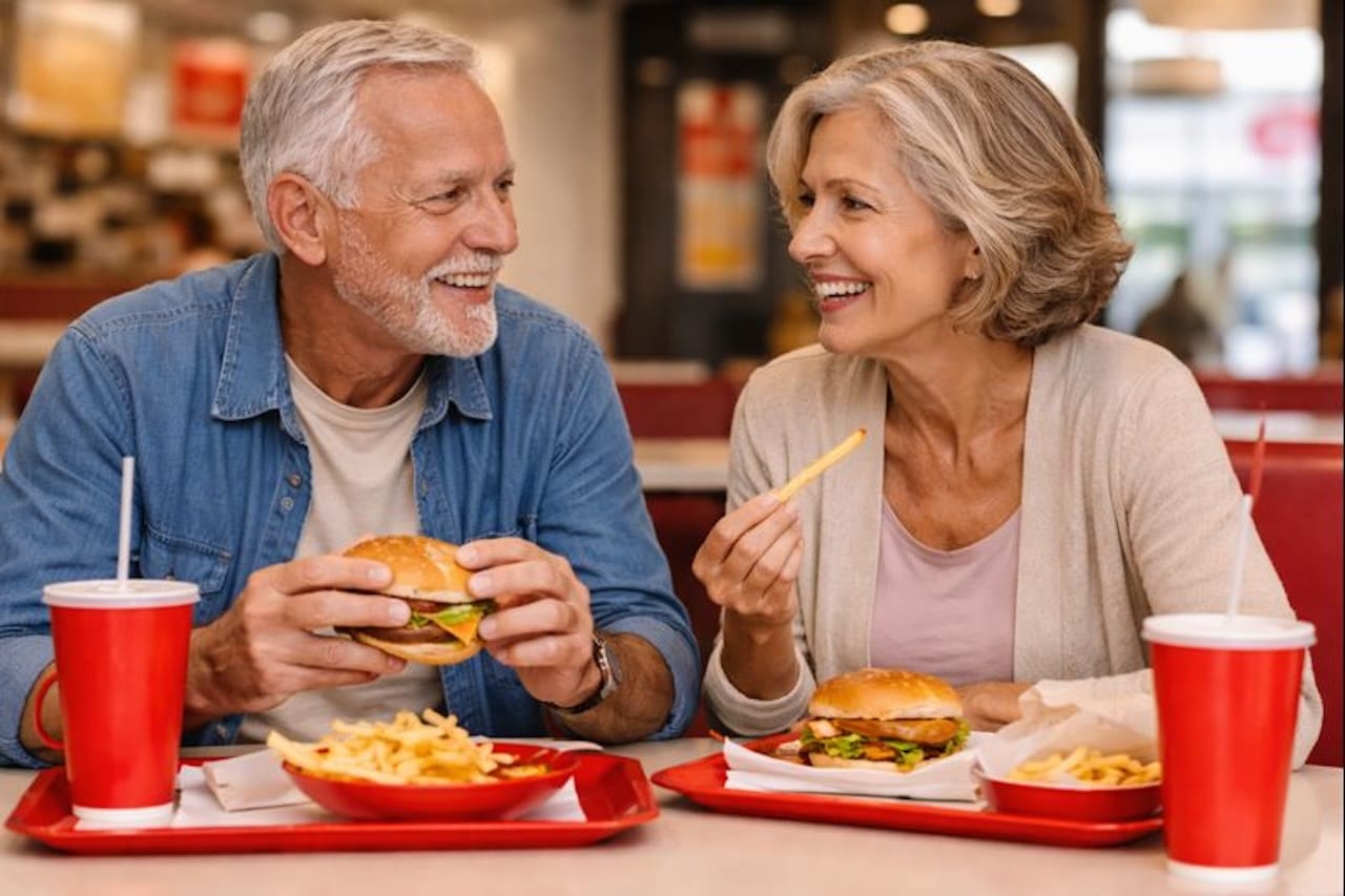 blague couple fast food