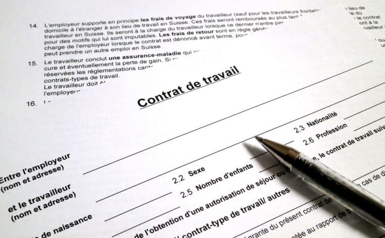 contrat de travail salaire employés actu