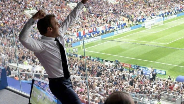 macron sport @AFP