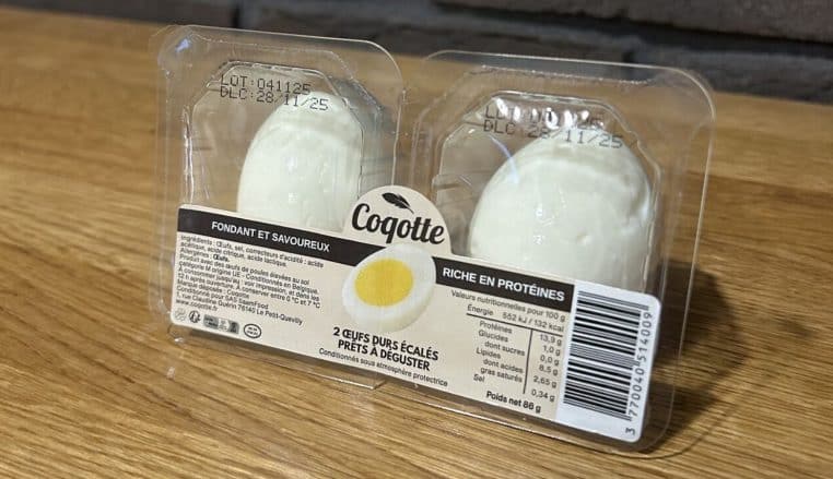Oeufs durs marque Coqotte