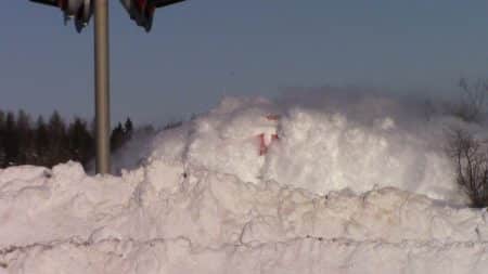 train neige