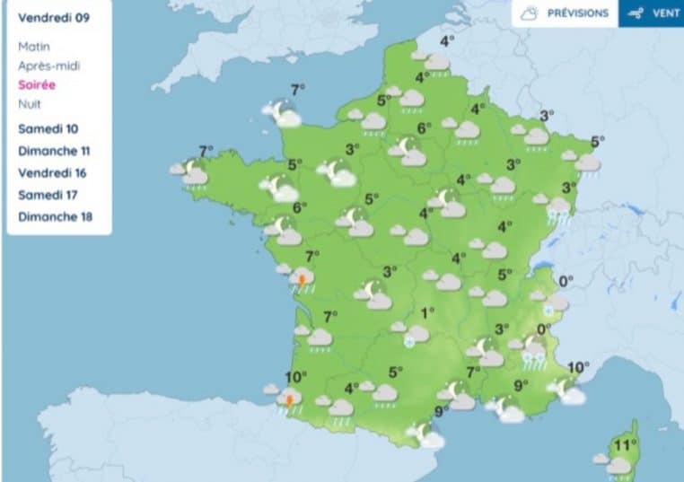 Retour de la neige ce week-end