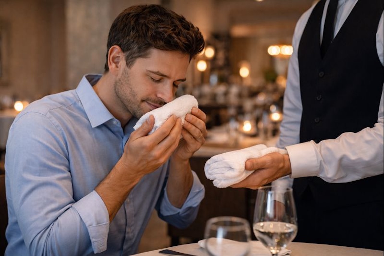 blague serviette restaurant