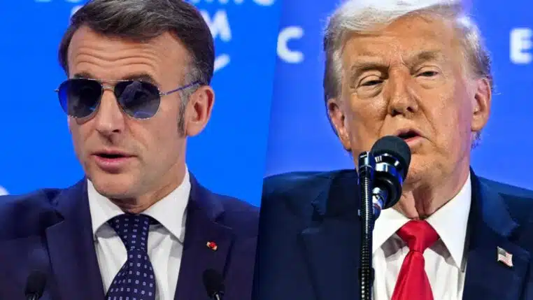 emmanuel macron et trump @DR