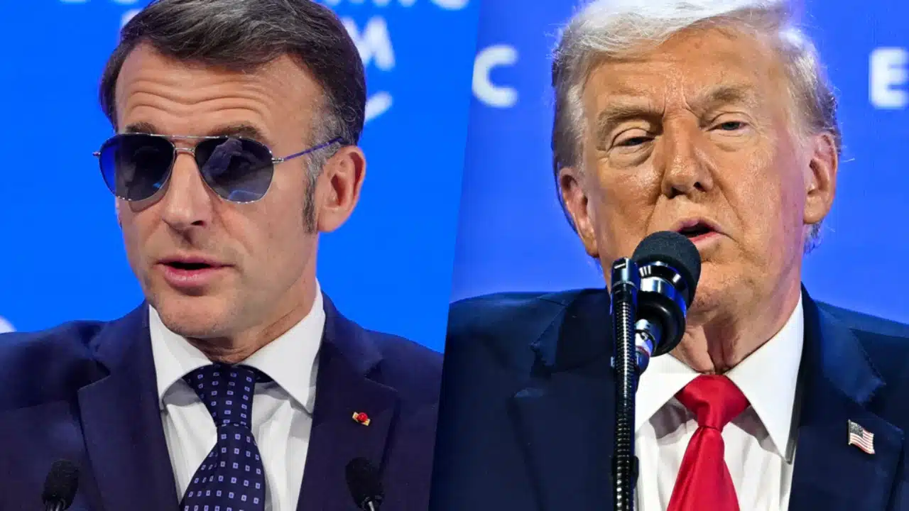 emmanuel macron et trump @DR