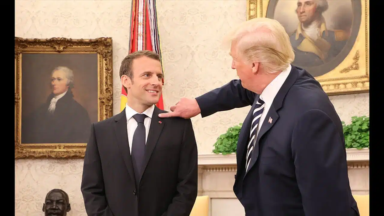 emmanuel macron et trump @afp