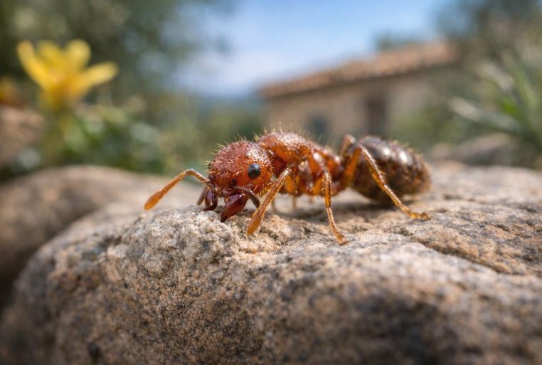 La fourmi électrique (Wasmannia auropunctata), dite « petite fourmi de feu », progresse en France et inquiète les scientifiques.