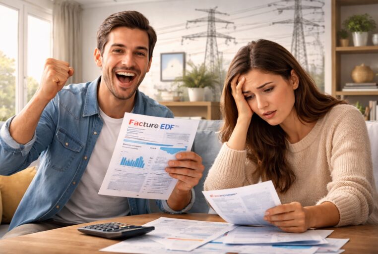 Deux consommateurs réagissent à leur facture d’électricité, gagnants et perdants du tarif réglementé EDF.