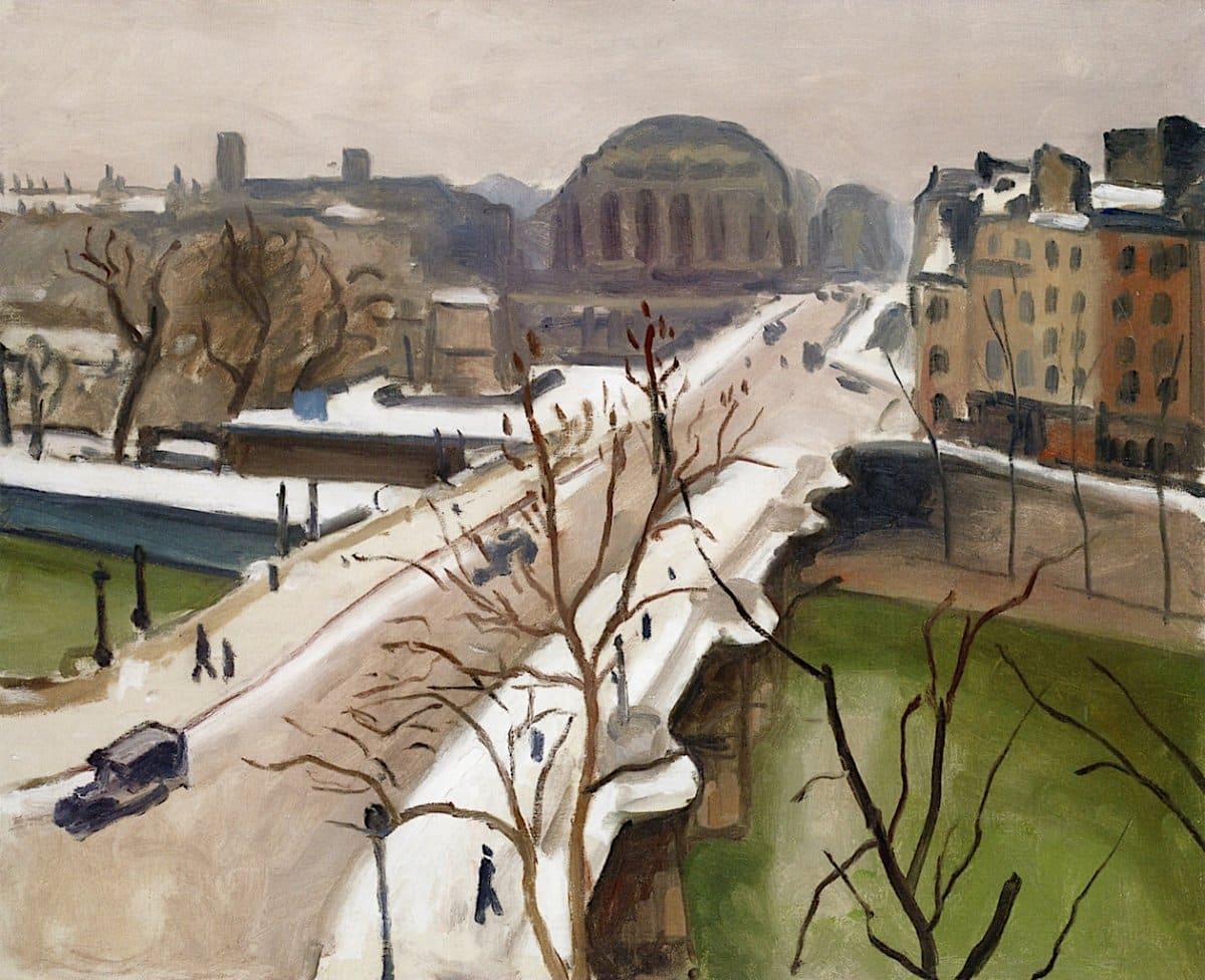 Tableau Pont Neuf sous la neige d'Albert Marquet, 1939-1940.