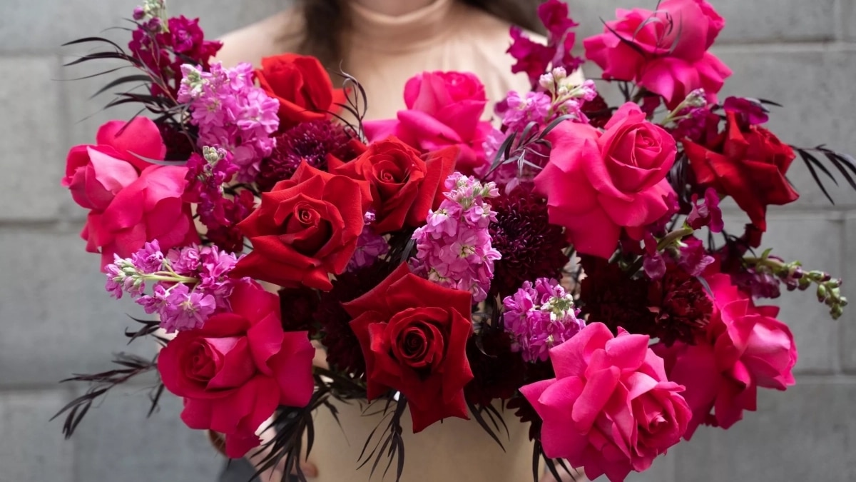 Bouquet Fleurs Saint Valentin