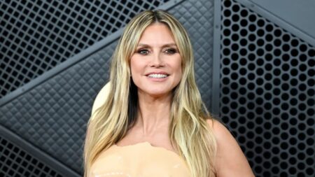 Heidi Klum Robe Moulante