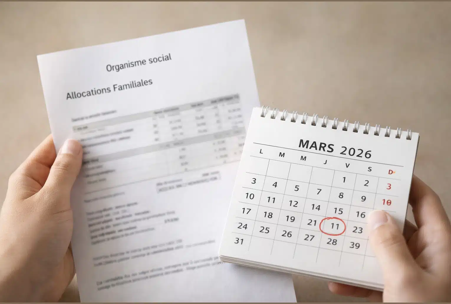 Allocations familiales : document et calendrier en mars 2026
