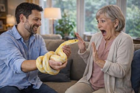blague cadeau serpent
